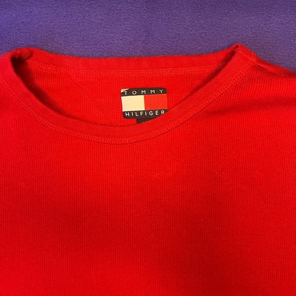 Red Tommy Hilfiger shirt - Picture 4 of 4